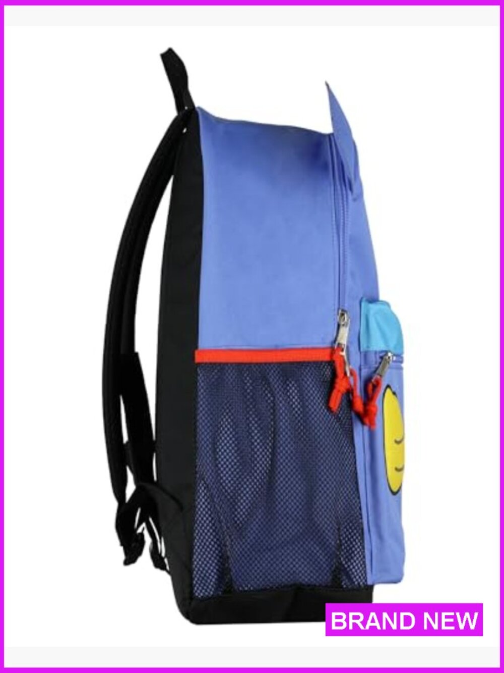 Huggy Wuggy Character Backpack 18" Casual Daypack with 3D Ears and Tech Sleeve - Picture 2 of 7
